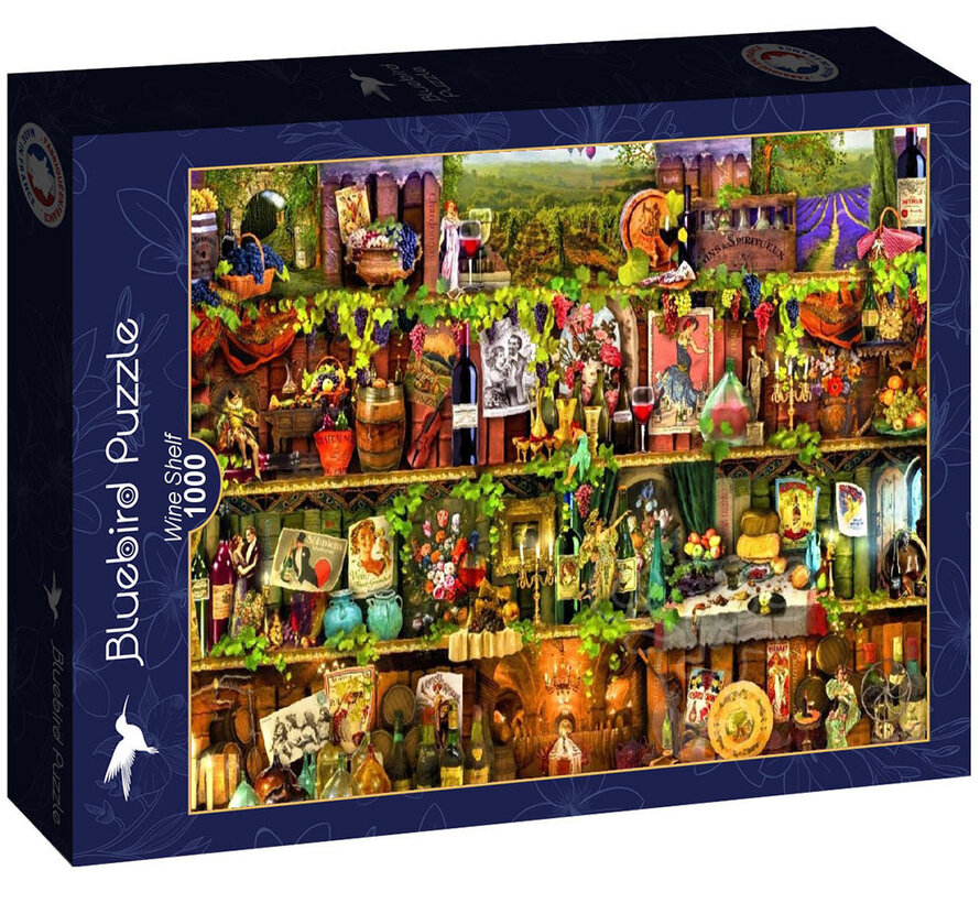 Bluebird Wine Shelf Puzzle 1000pcs