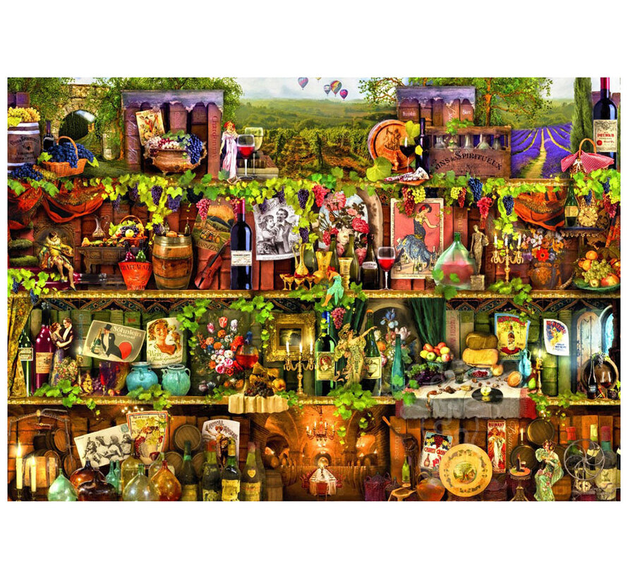 Bluebird Wine Shelf Puzzle 1000pcs