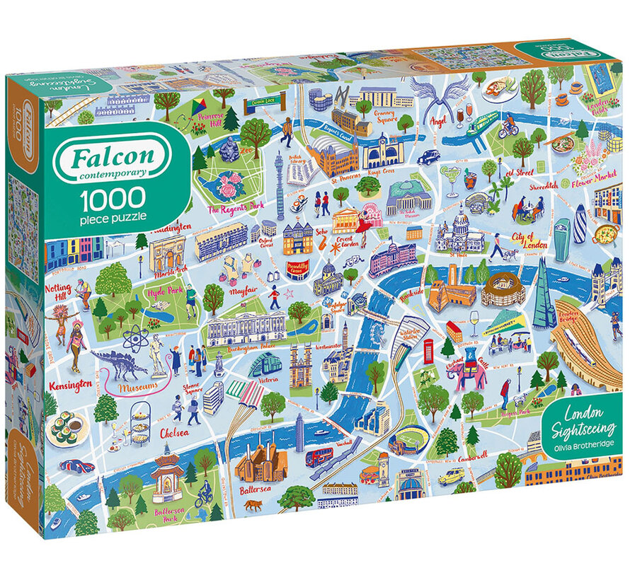 Falcon Contemporary London Sightseeing Puzzle 1000pcs - Import