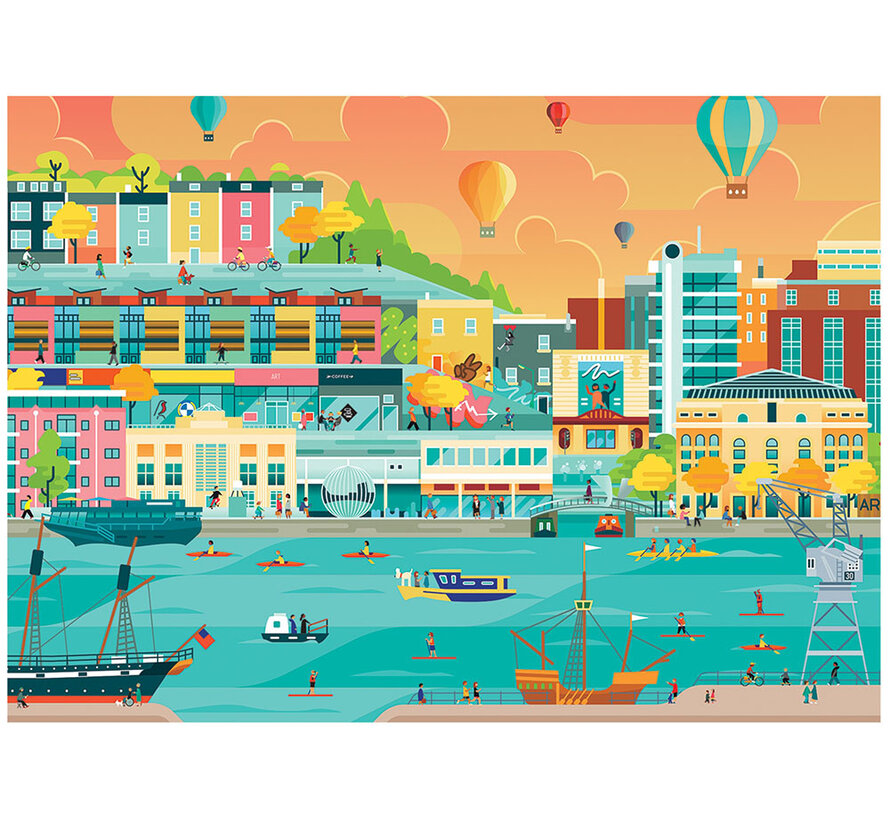 Falcon Contemporary The Marina Puzzle 1000pcs - Import