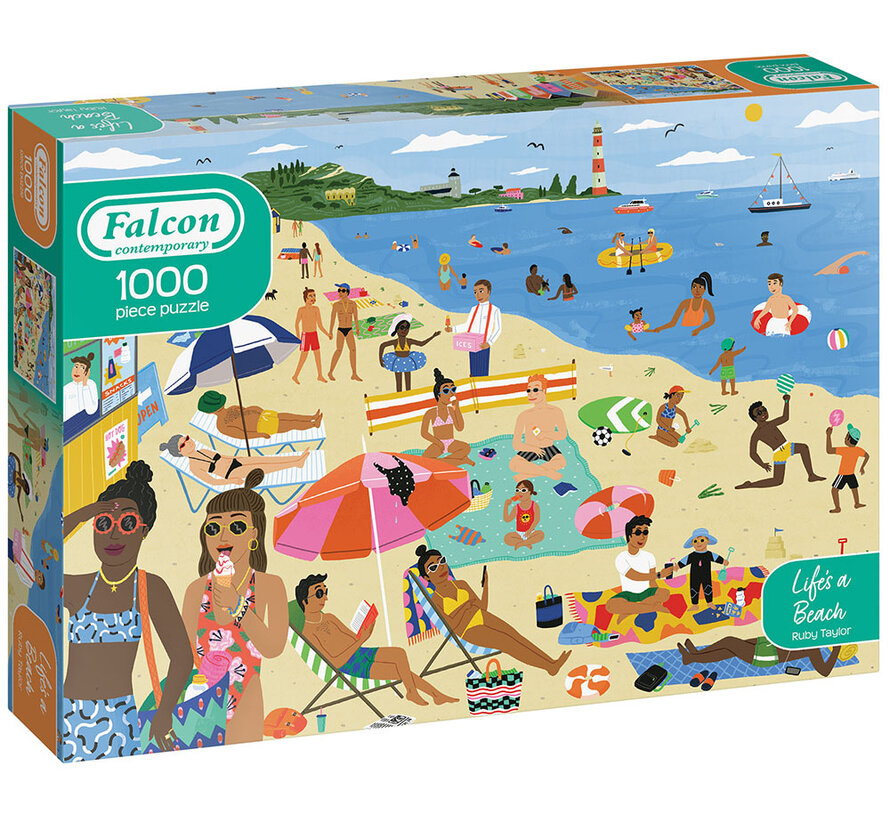 Falcon Contemporary Life's a Beach Puzzle 1000pcs - Import