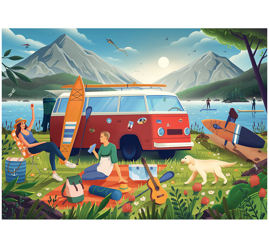 Falcon Contemporary Van Life Puzzle 1000pcs - Import