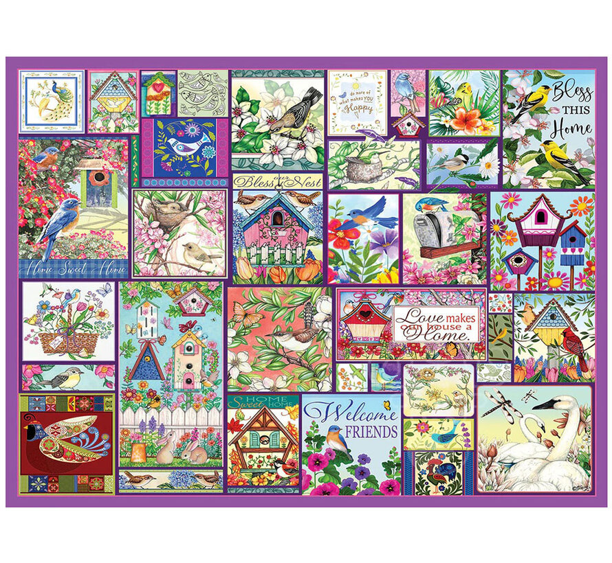 White Mountain The Birds Puzzle 500pcs