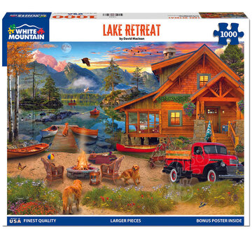 White Mountain White Mountain Lake Retreat Puzzle 1000pcs