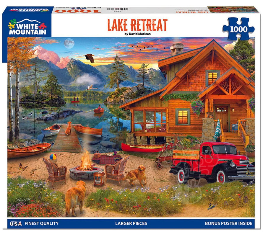 White Mountain Lake Retreat Puzzle 1000pcs