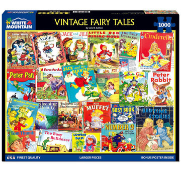 White Mountain White Mountain Vintage Fairy Tales Puzzle 1000pcs