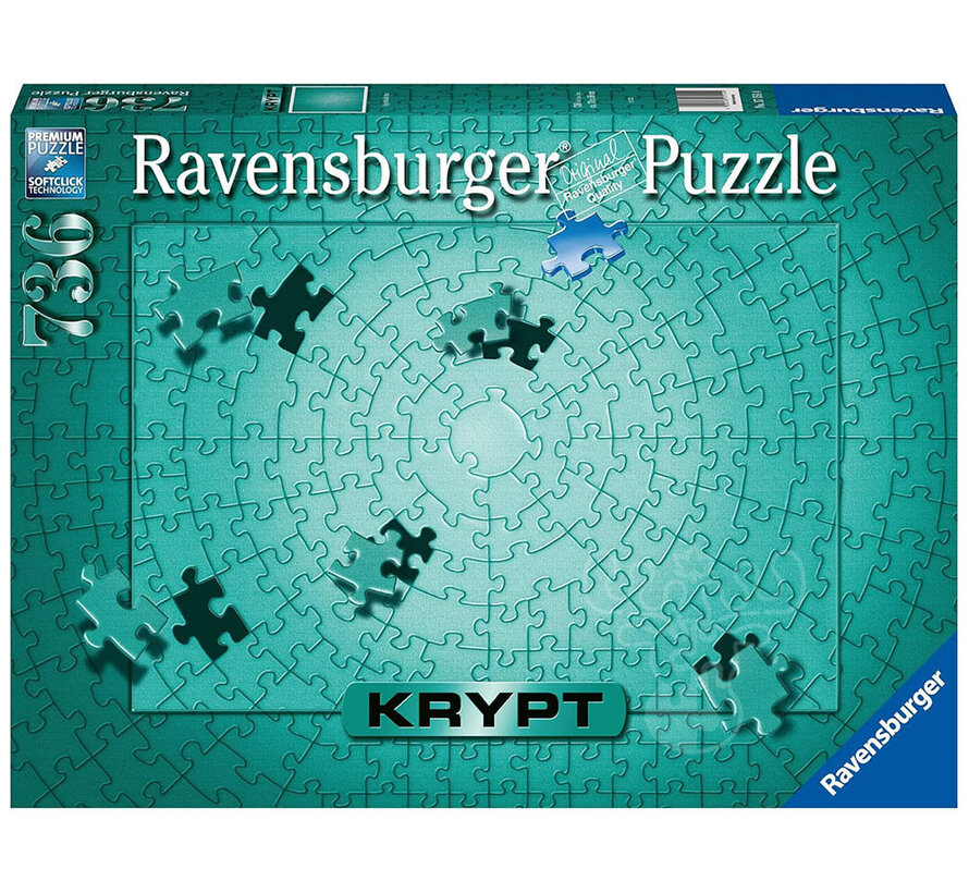 Ravensburger Krypt Metallic Mint Puzzle 736pcs - Import