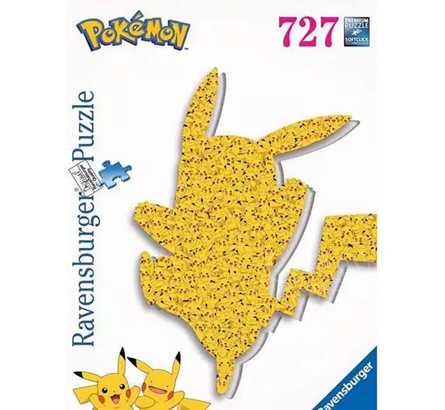 Ravensburger Pokémon: Pikachu Shaped Puzzle 727pcs - Import