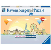 Ravensburger Ravensburger A Day in Paris Panoramic Puzzle 1000pcs - Import