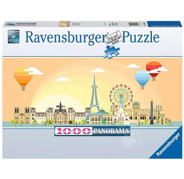 Ravensburger Ravensburger A Day in Paris Panoramic Puzzle 1000pcs - Import