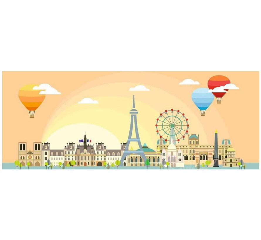 Ravensburger A Day in Paris Panoramic Puzzle 1000pcs - Import