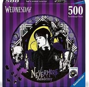 Ravensburger Ravensburger Wednesday "Nevermore Academy" Round Puzzle 500pcs - Import