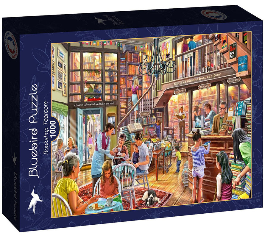 Bluebird Bookshop Tearoom Puzzle 1000pcs