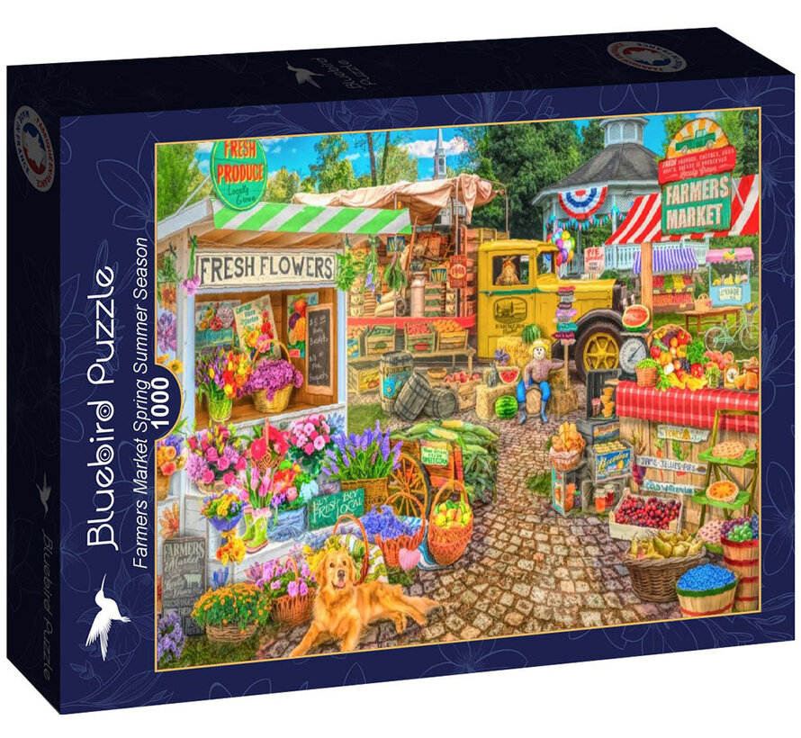 Bluebird Farmers Market Spring Summer Season Puzzle 1000pcs