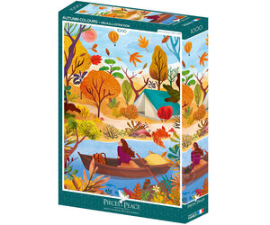 Pieces & Peace Autumn Colours Puzzle 1000pcs - Puzzles Canada