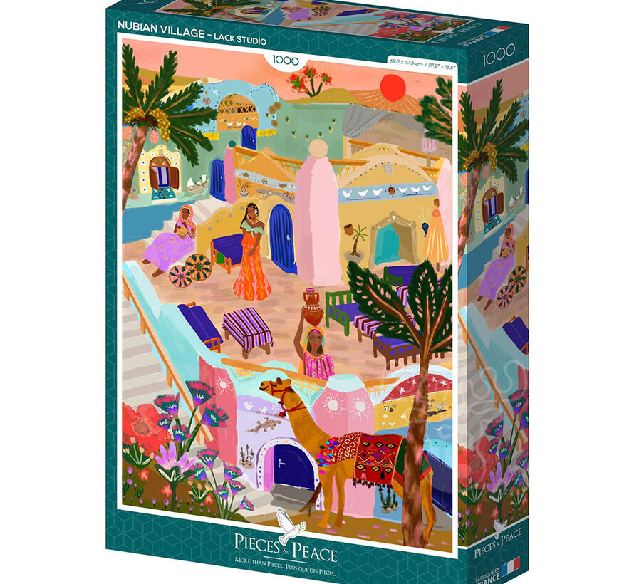 Pieces & Peace Nubian Village Puzzle 1000pcs