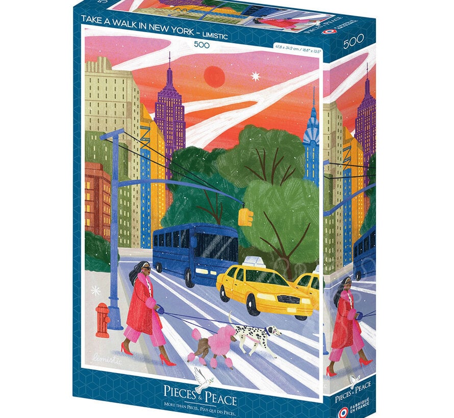 Pieces & Peace Take a Walk in New York Puzzle 500pcs