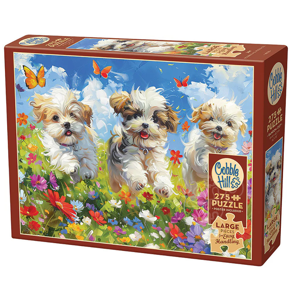 Cobble Hill - Puzzle da 275 pezzi, facile da maneggiare, negozio di fiori e cactus, poster incluso