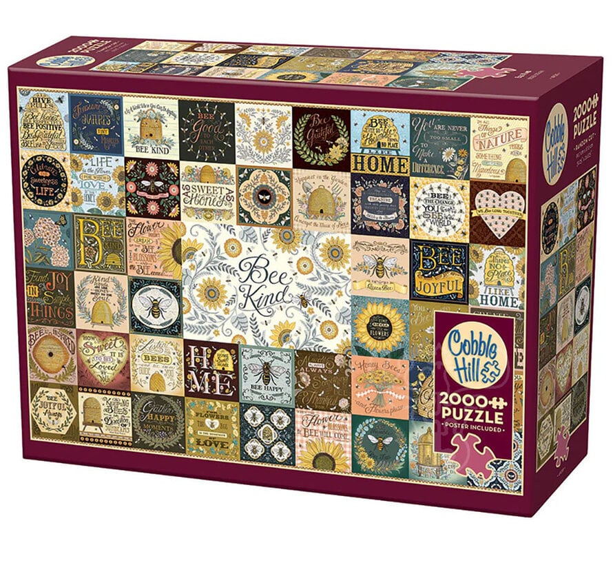 Cobble Hill Bee Kind Puzzle 2000pcs