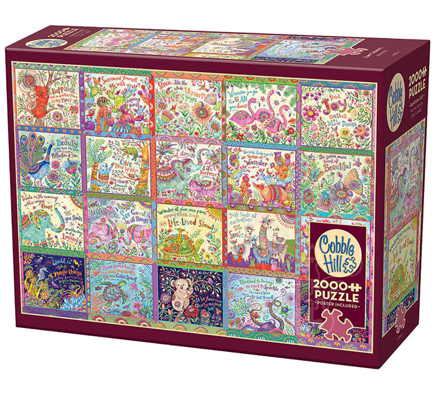 Cobble Hill Happy Thoughts Puzzle 2000pcs