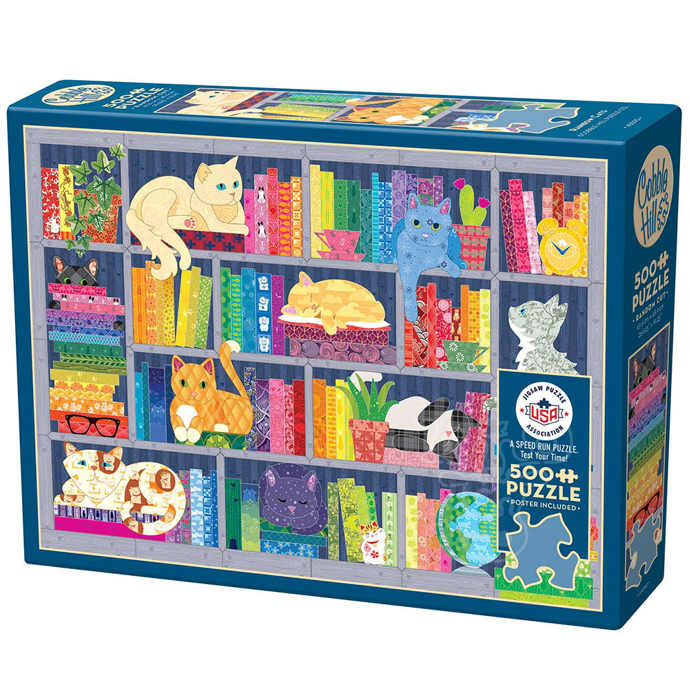 Cobble Hill Puzzle 1000 Pezzi 'Bear Night' - Fatto In USA Con Materiali Riciclati - Poster Incluso 67,6x49cm - 3