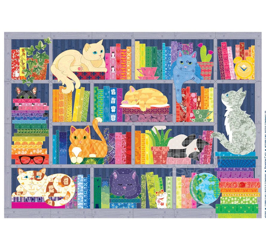 Cobble Hill Rainbow Cats Puzzle 500pcs