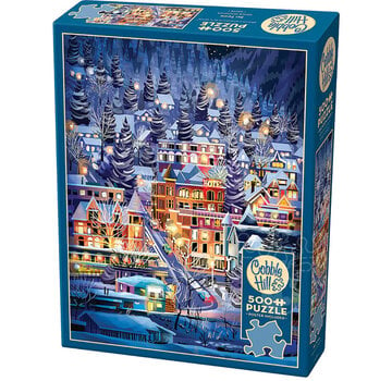 Cobble Hill Puzzles Cobble Hill Ski Town Puzzle 500pcs