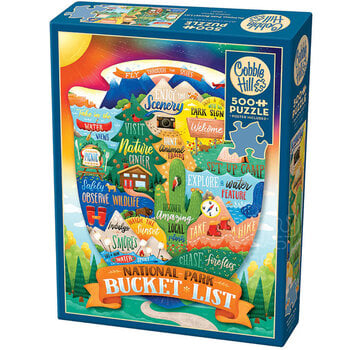 Cobble Hill Puzzles Cobble Hill National Park Bucket List Puzzle 500pcs