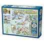 Cobble Hill Garden Birds in Winter Puzzle 500pcs