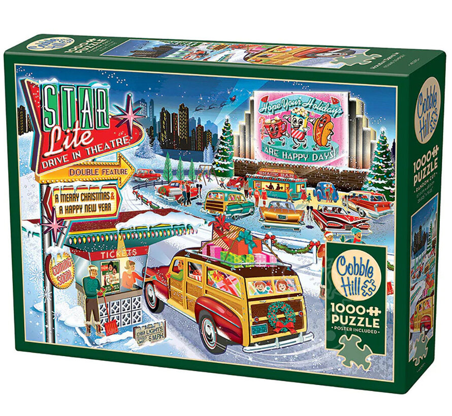 Cobble Hill Holiday Drive In Puzzle 1000pcs