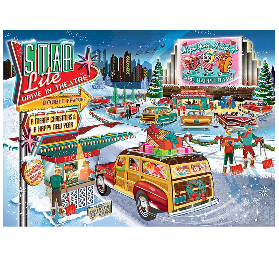 Cobble Hill Holiday Drive In Puzzle 1000pcs