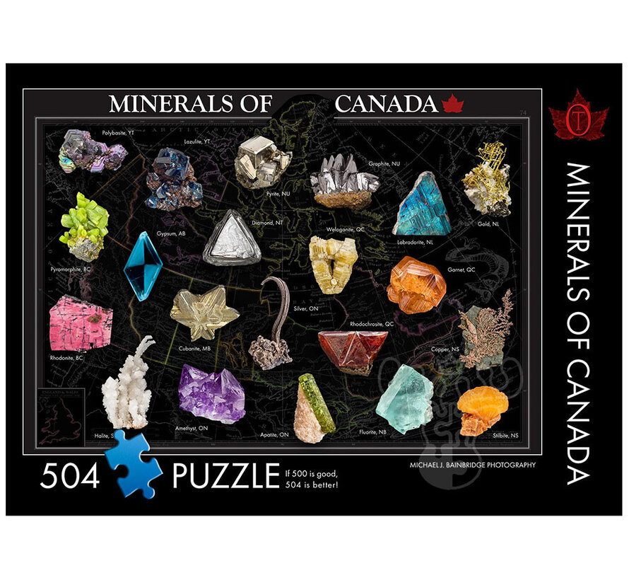 The Occurrence Minerals of Canada Puzzle 504pcs