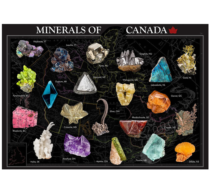 The Occurrence Minerals of Canada Puzzle 504pcs
