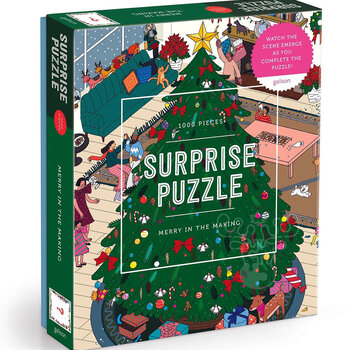 Galison Galison Merry In the Making Surprise Puzzle 1000pcs