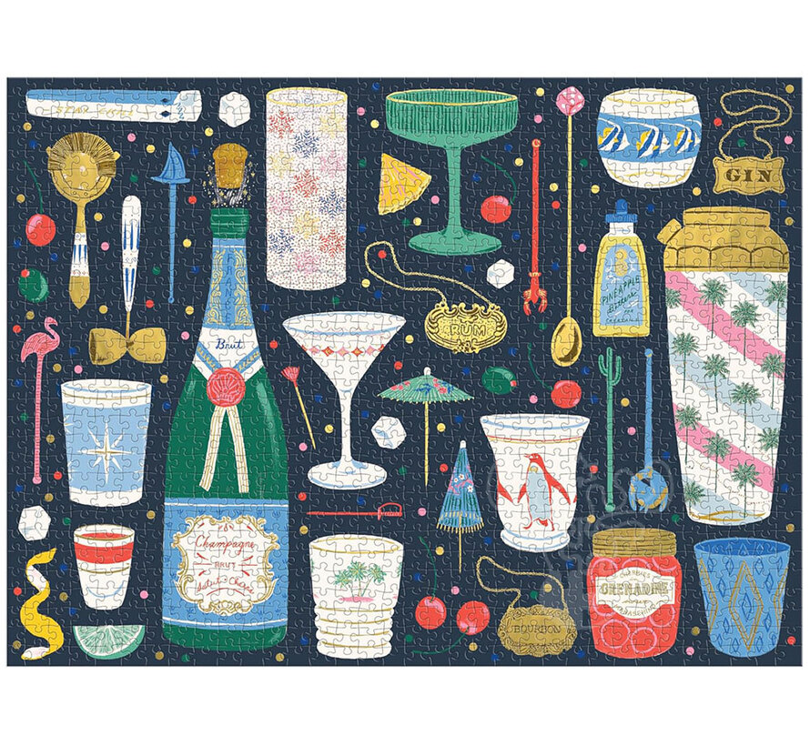 FINAL SALE Galison Merry Mixer Puzzle 1000pcs