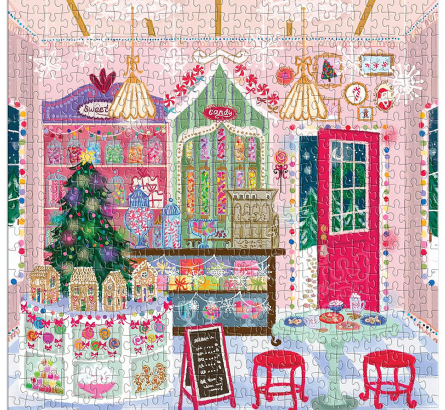GalisonJoy Laforme Gingerbread Cottage Puzzle 500pcs in a House Shaped Box