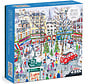 Galison Michael Storrings Christmas in Paris Foil Puzzle 1000pcs