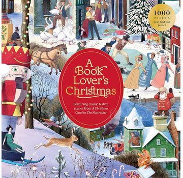 Laurence King Publishing Laurence King A Book Lover's Christmas Puzzle 1000pcs