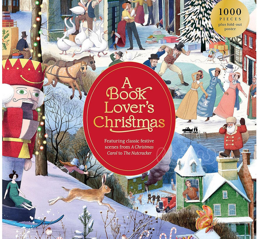 Laurence King A Book Lover's Christmas Puzzle 1000pcs