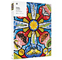 Pomegranate Cohen, David: Butterfly Rose Window Puzzle 1000pcs