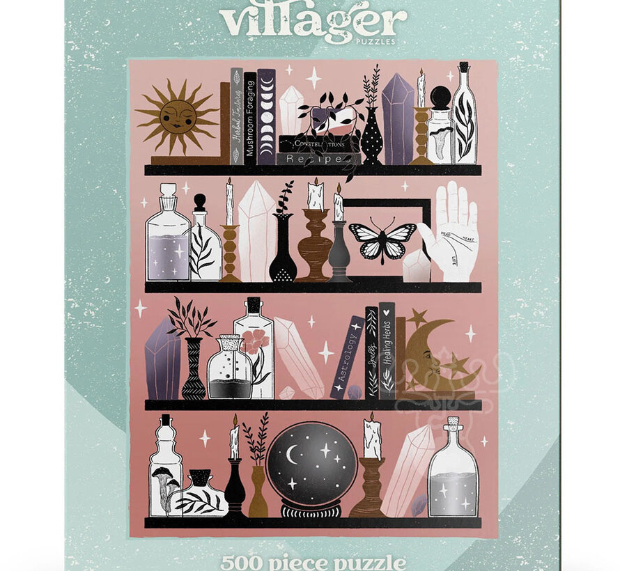 Villager Mystic Bookshelf Puzzle 500pcs