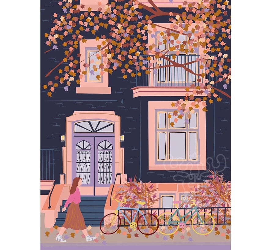 Villager Autumn in Montreal Puzzle 1000pcs