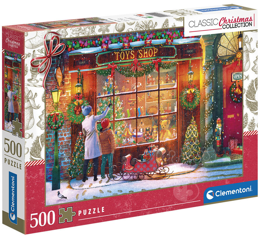 Clementoni Old Toy Shop Puzzle 500pcs - ORIGINAL BOX SIZE