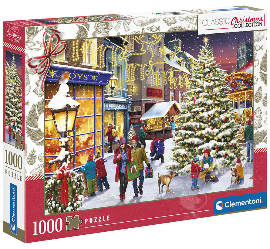 Clementoni Christmas Village Puzzle 1000pcs - ORIGINAL BOX SIZE