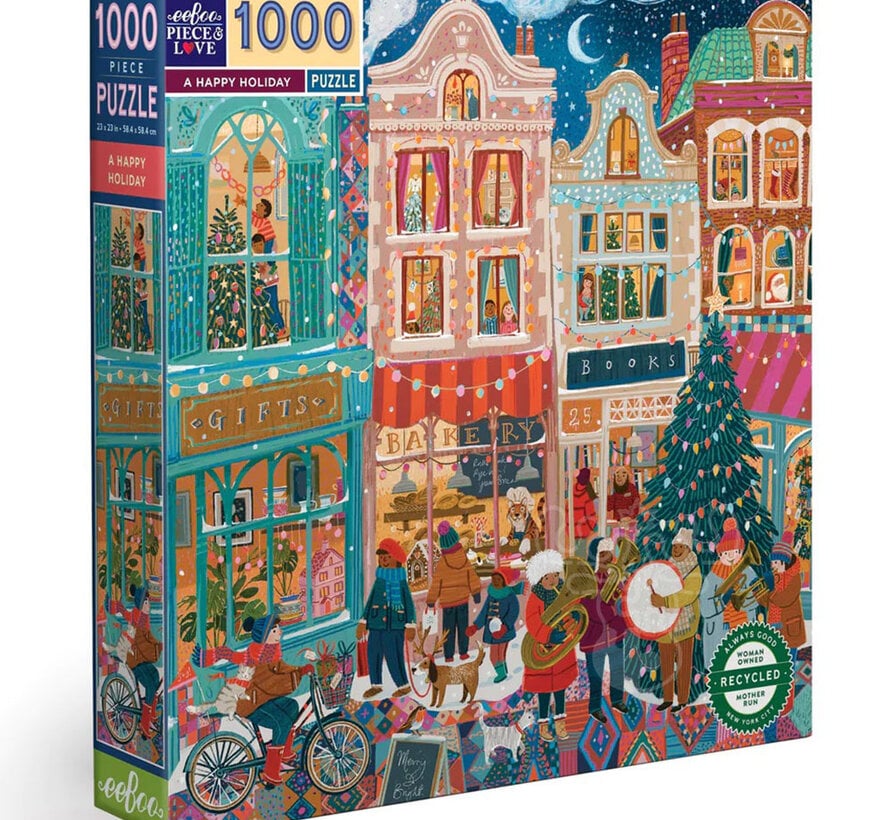 eeBoo A Happy Holiday Puzzle 1000pcs