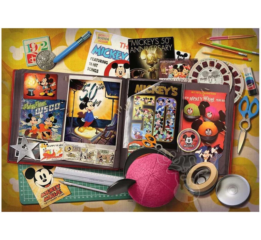 Ravensburger Disney Collectors Edition Mickey Mouse: 1970 Mickey Moments Puzzle 1000pcs