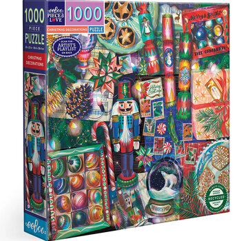 EeBoo eeBoo Christmas Decorations Puzzle 1000pcs