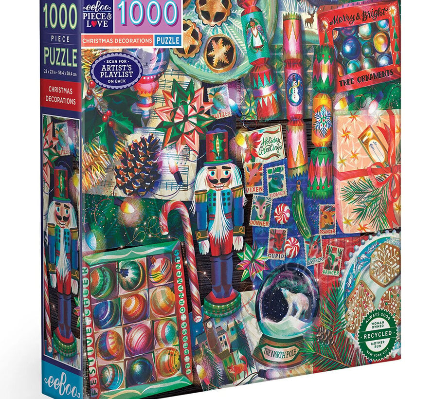 eeBoo Christmas Decorations Puzzle 1000pcs