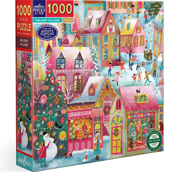 EeBoo eeBoo Holiday Village Puzzle 1000pcs