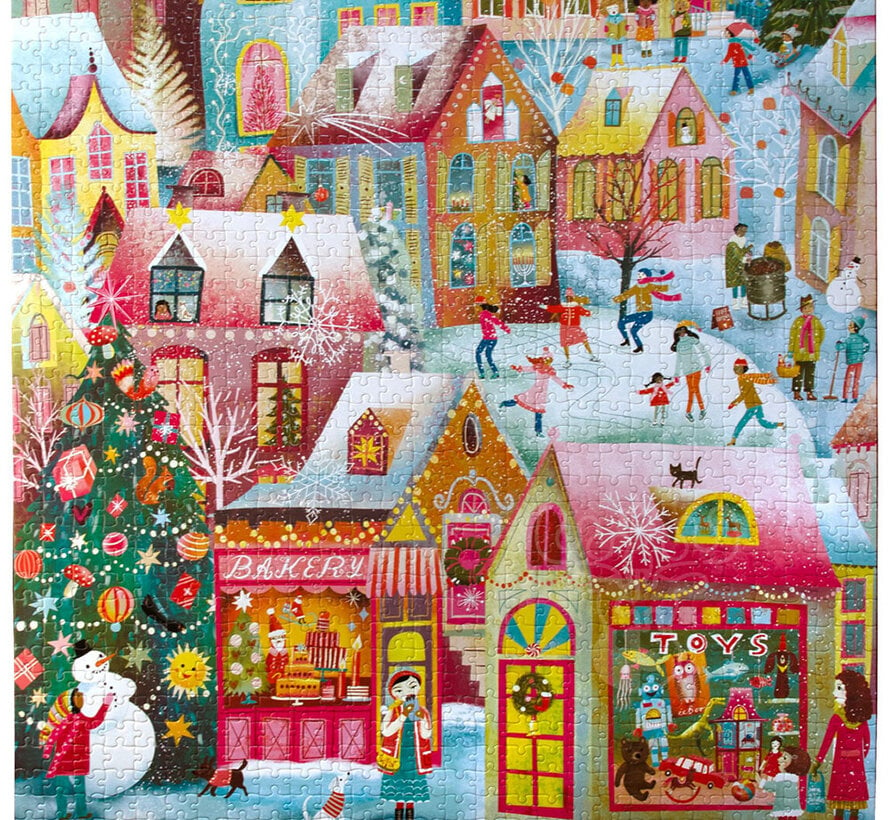 eeBoo Holiday Village Puzzle 1000pcs